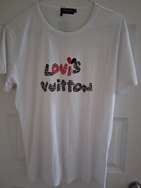 Louis Vuitton  White Graphic Logo T-Shirt